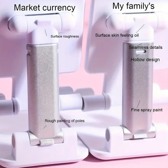 Universal Adjustable Phone Stand Ergonomic- Black or White - Picture 6 of 10